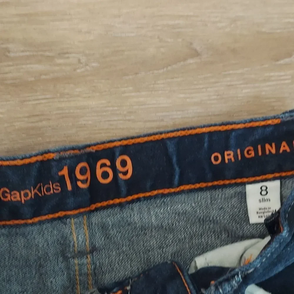 Gap Kids 1969 Original Slim Straight Jeans Sz 8 Slim